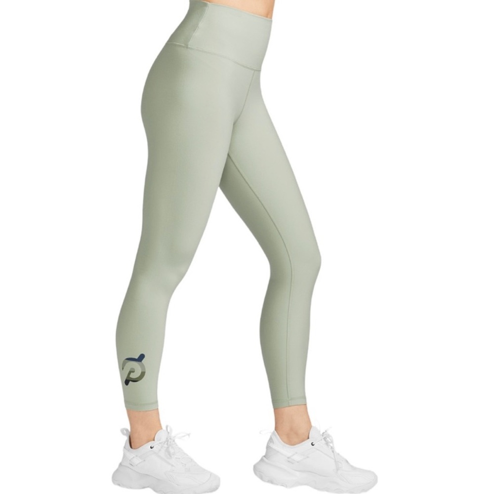 Soft light sage green leggings.  Worm once.  Peloton cadence legging
